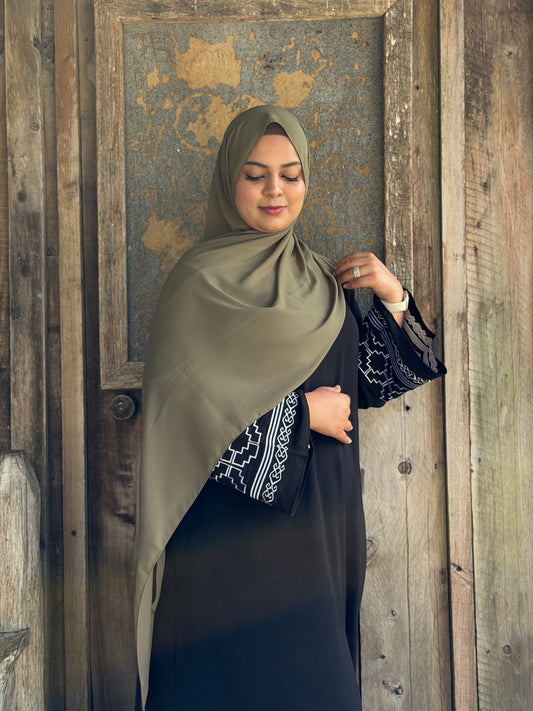 Premium Chiffon Hijab – Olive