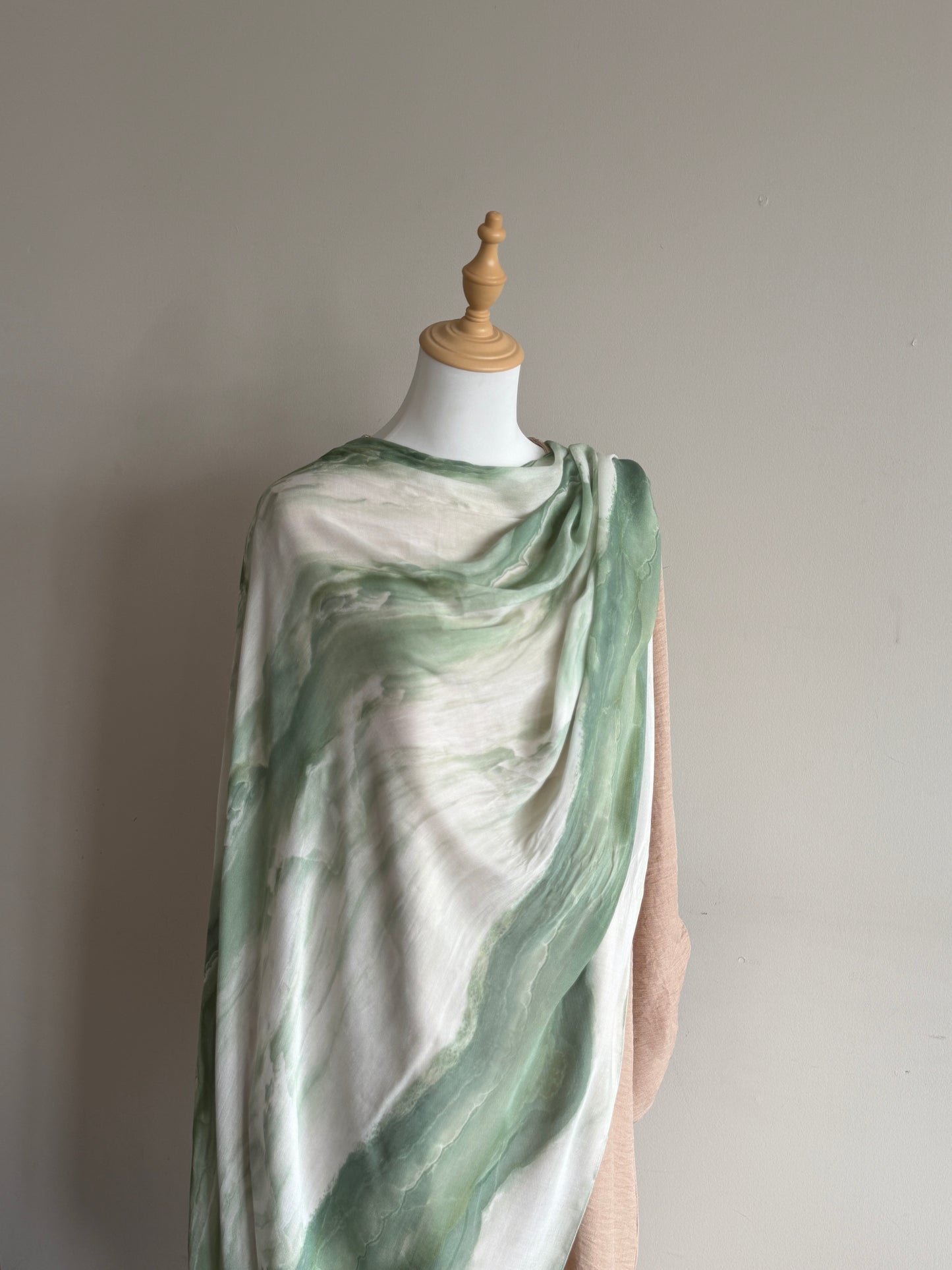 Printed Modal Hijab – Verdant