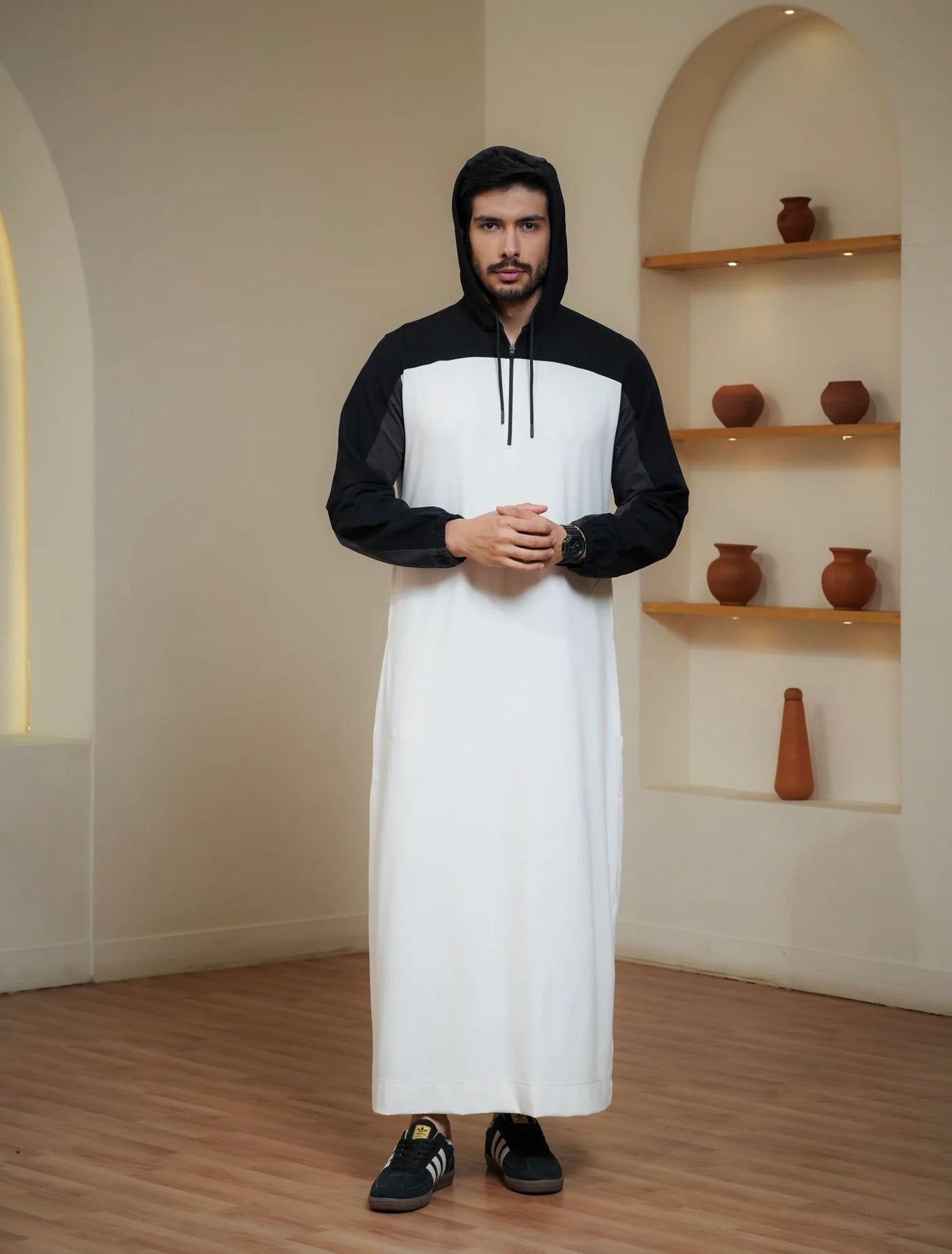 Knitted Hoodie Thobe