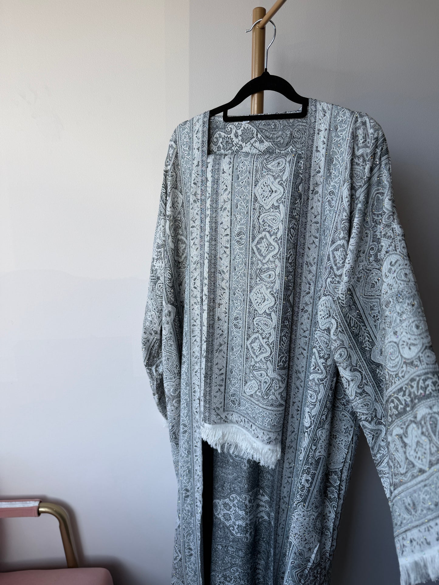 Pashmina Abaya - Grey
