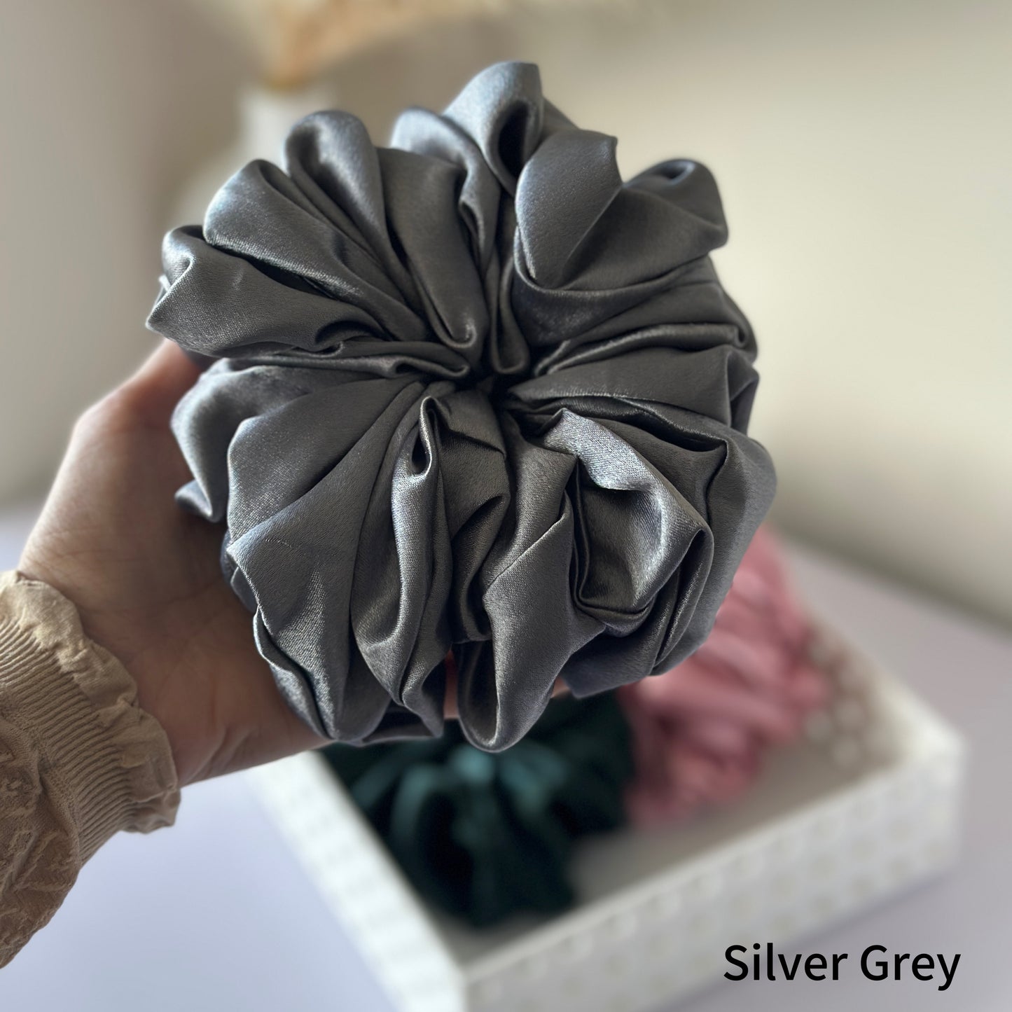 Hijab Volumizer Satin Scrunchie
