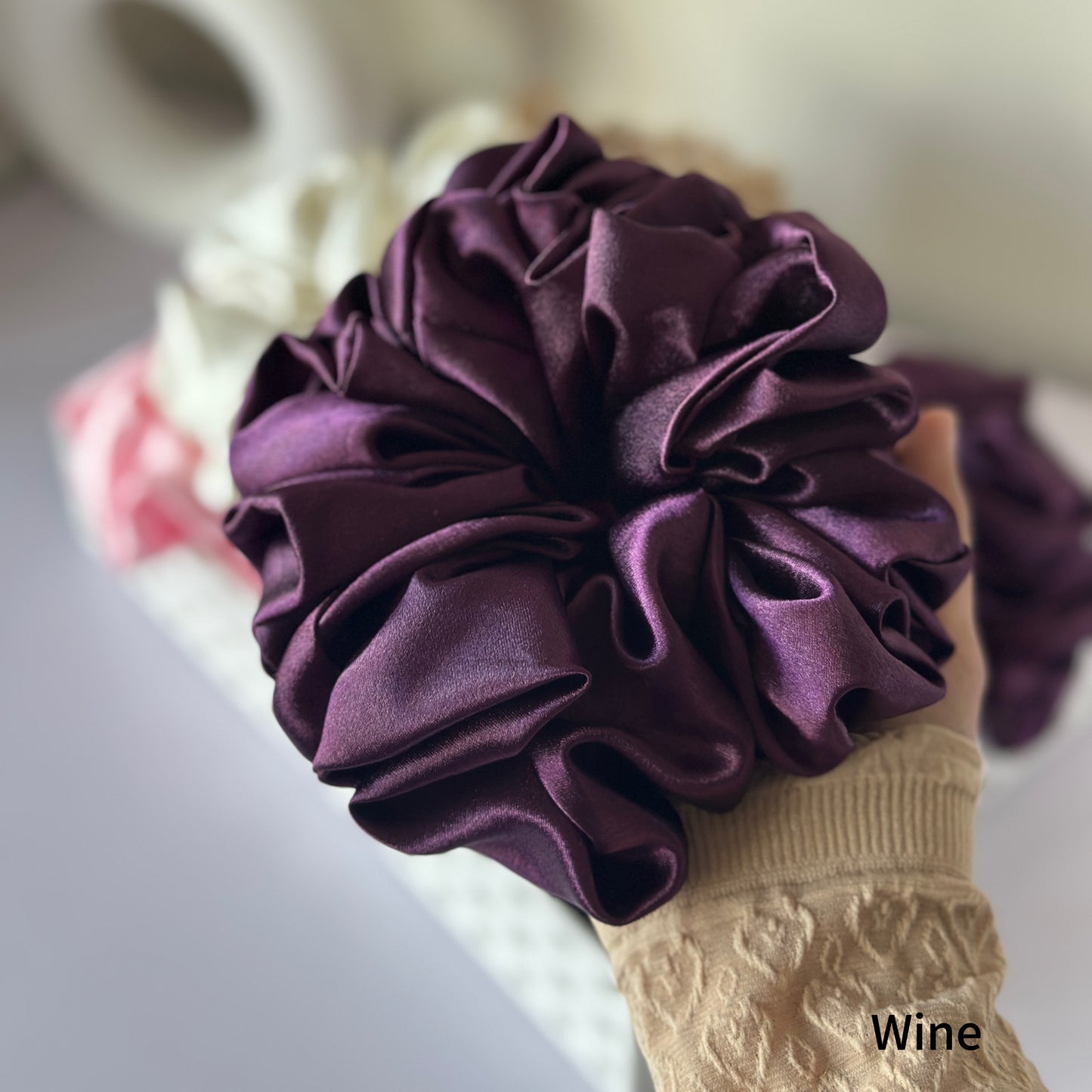 Hijab Volumizer Satin Scrunchie