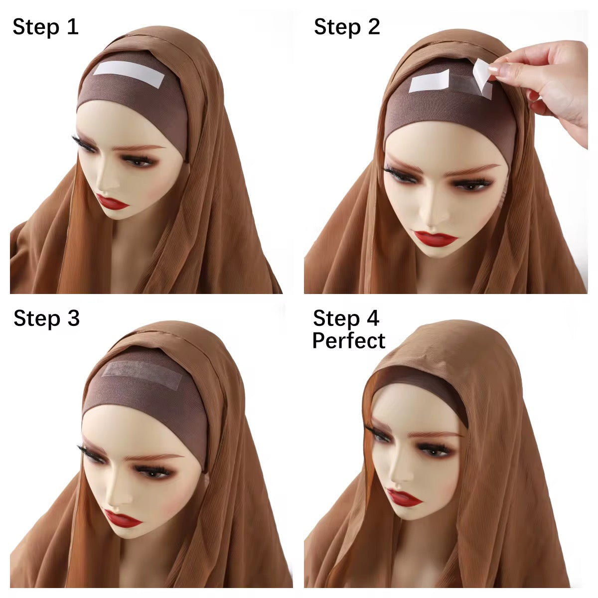 Invisible hijab tape for daily and prayer-friendly wear – Hijabaan NZ