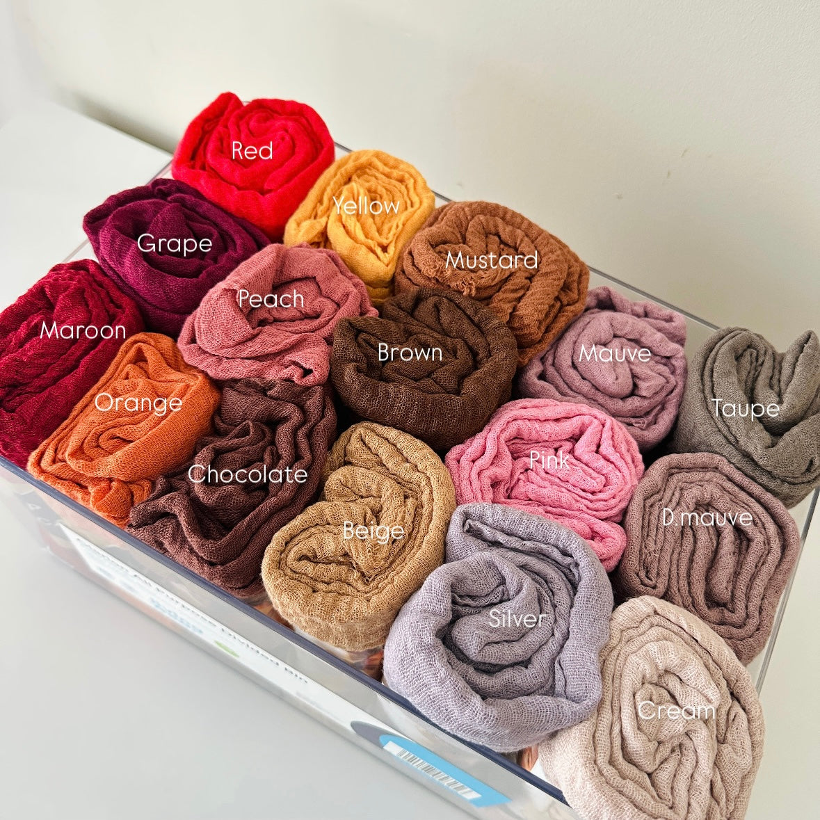 Lightweight cotton hijab with natural crinkle and grip – Hijabaan NZ