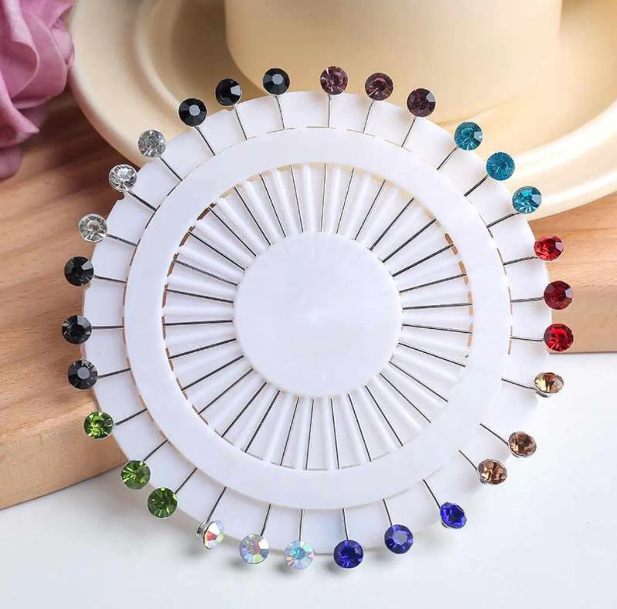 Set of 30 diamond hijab pins for secure and stylish modest wear – Hijabaan NZ