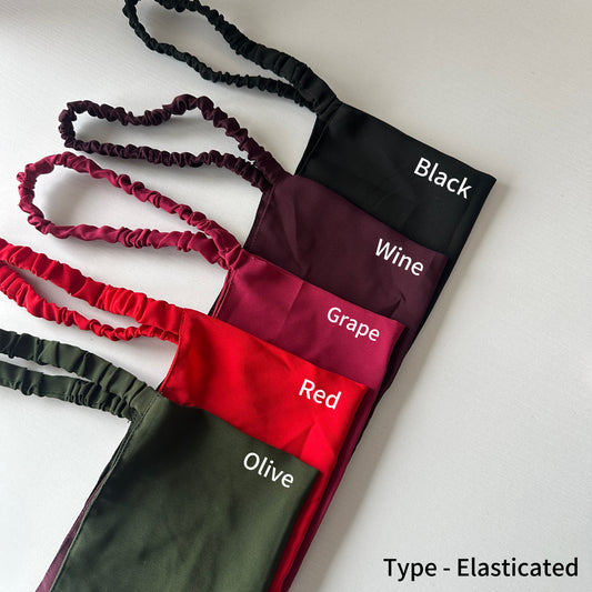 Half Niqab – elasticated and ribbon tie styles in breathable fabric from Hijabaan NZ