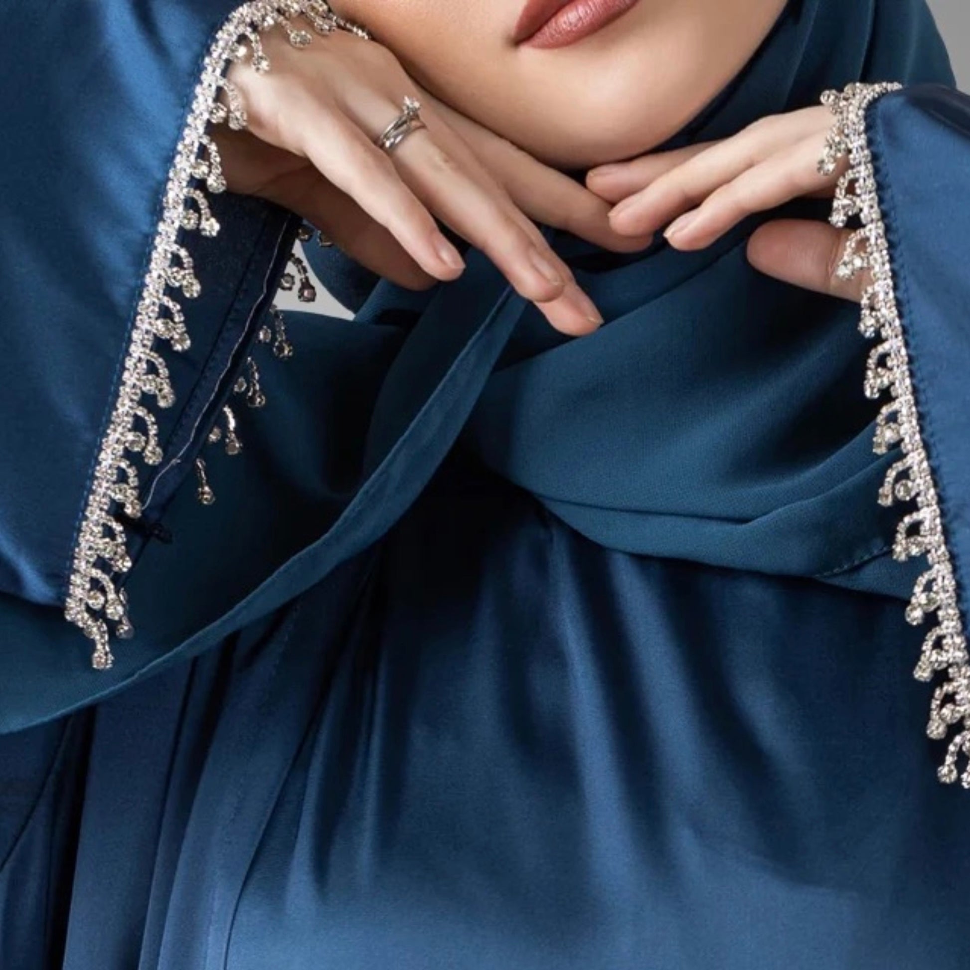 Elegant modestwear styled for prayer or event – Amira Abaya by Hijabaan Auckland