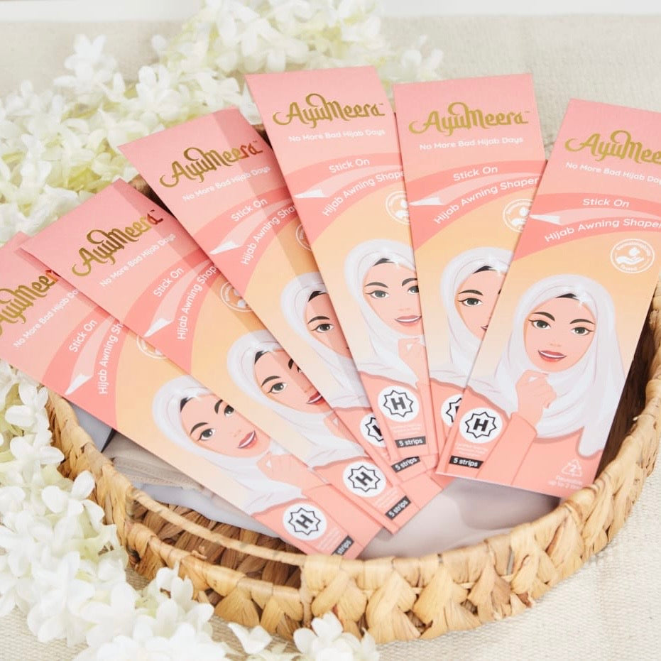 Close-up of hijab awning tape for DIY or stitched use – Hijabaan