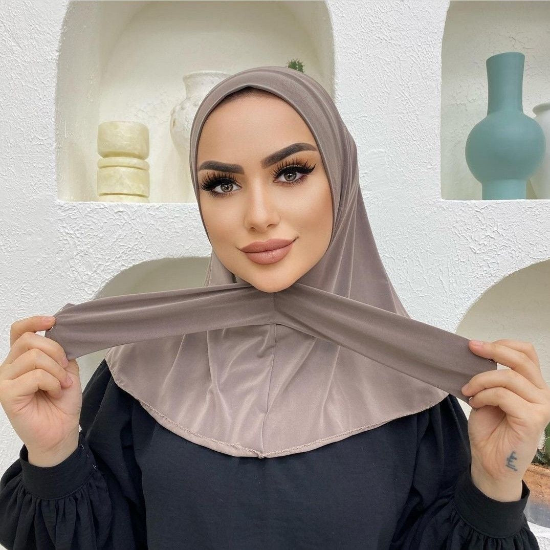Instant lock hijab with built-in flap – modest hijab ready to wear in NZ