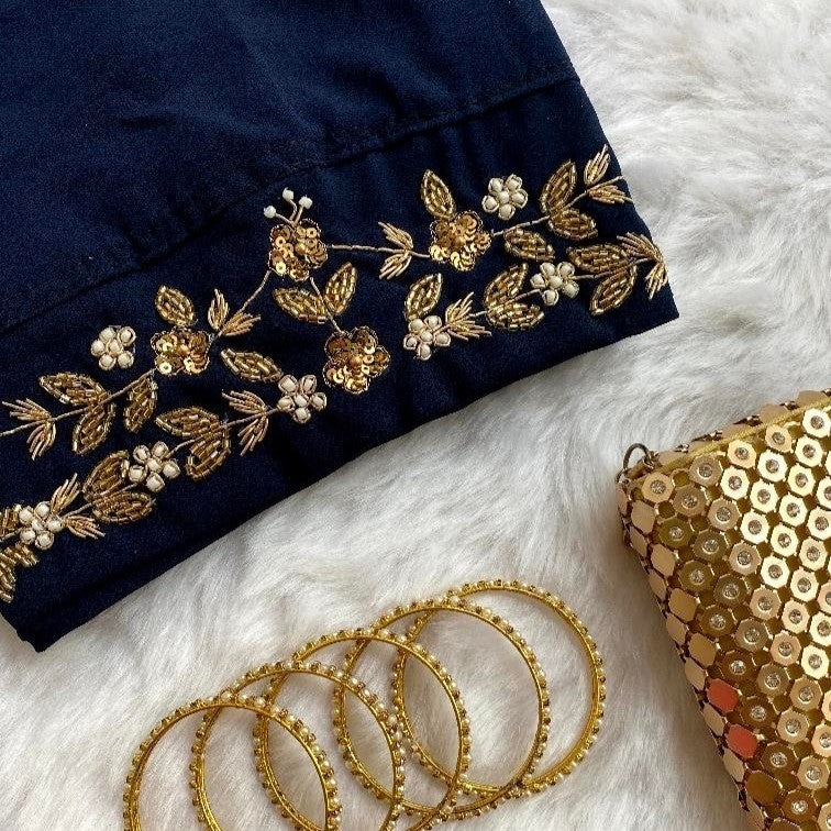 Luxury bridal hijab with intricate zardozi embroidery – Hijabaan NZ