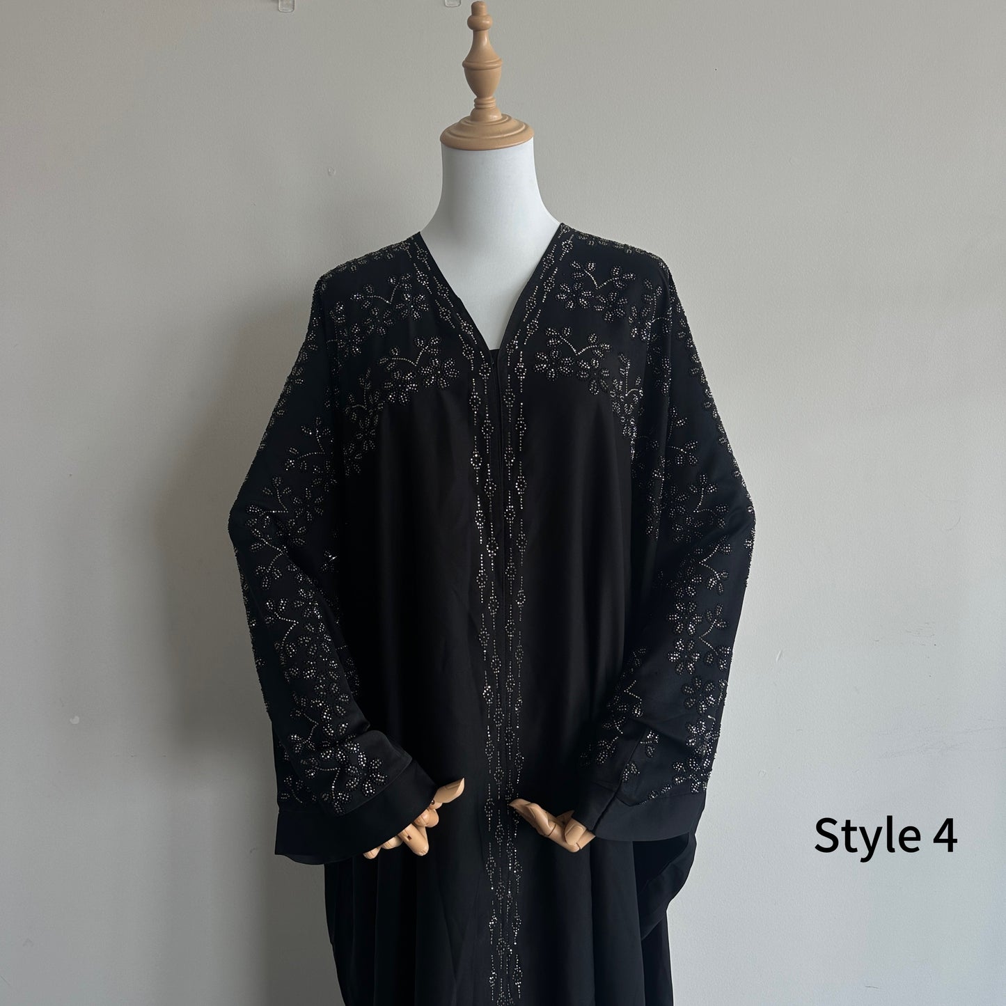 Styled look of Noir Abaya – elegant kaftan abaya from Hijabaan Auckland