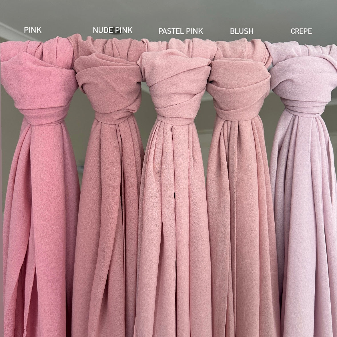 Textured non-slip georgette hijab ideal for pinless styling