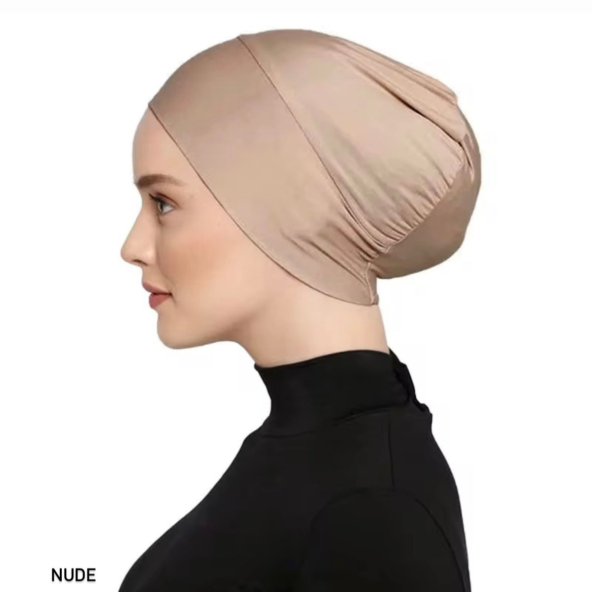 Soft stretch hijab cap ideal under chiffon or georgette hijabs