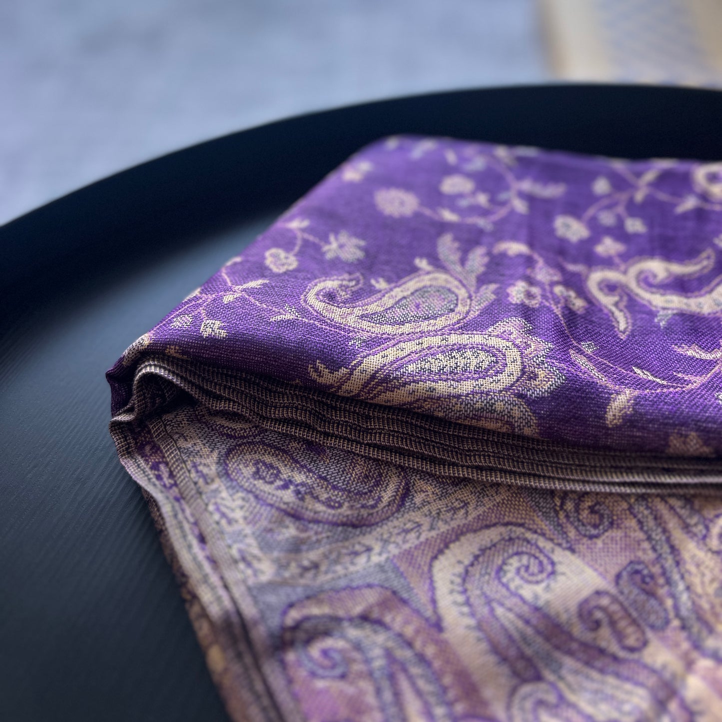 Elegant purple pashmina blend scarf – Hijabaan NZ accessory