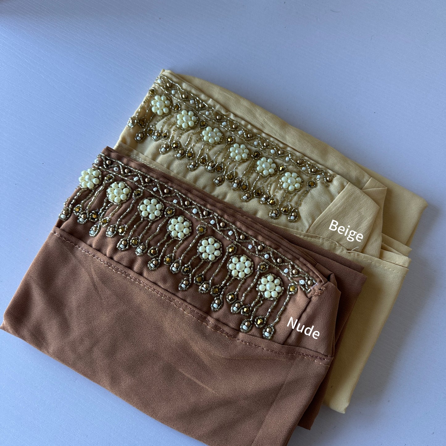 Back tie design of Pearl Lux Hijab – comfortable modest wear NZ
