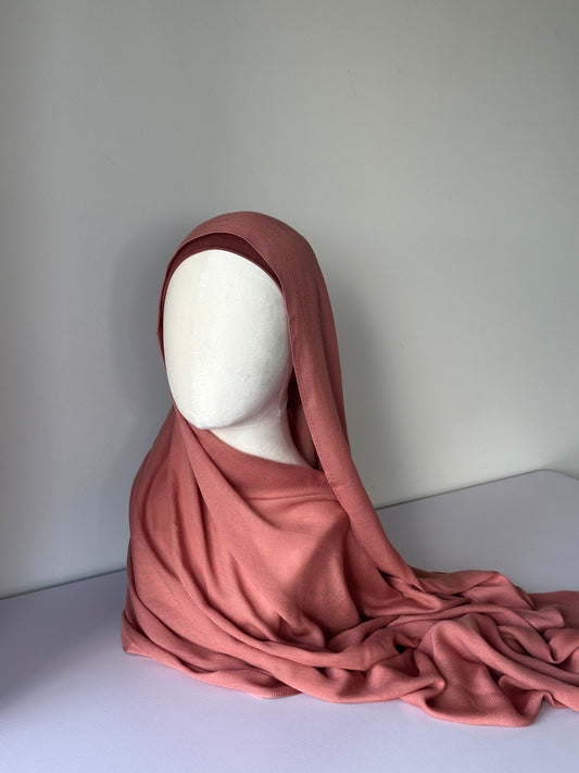 Premium Modal Hijab in Brick – Soft, breathable modest fashion from Hijabaan NZ