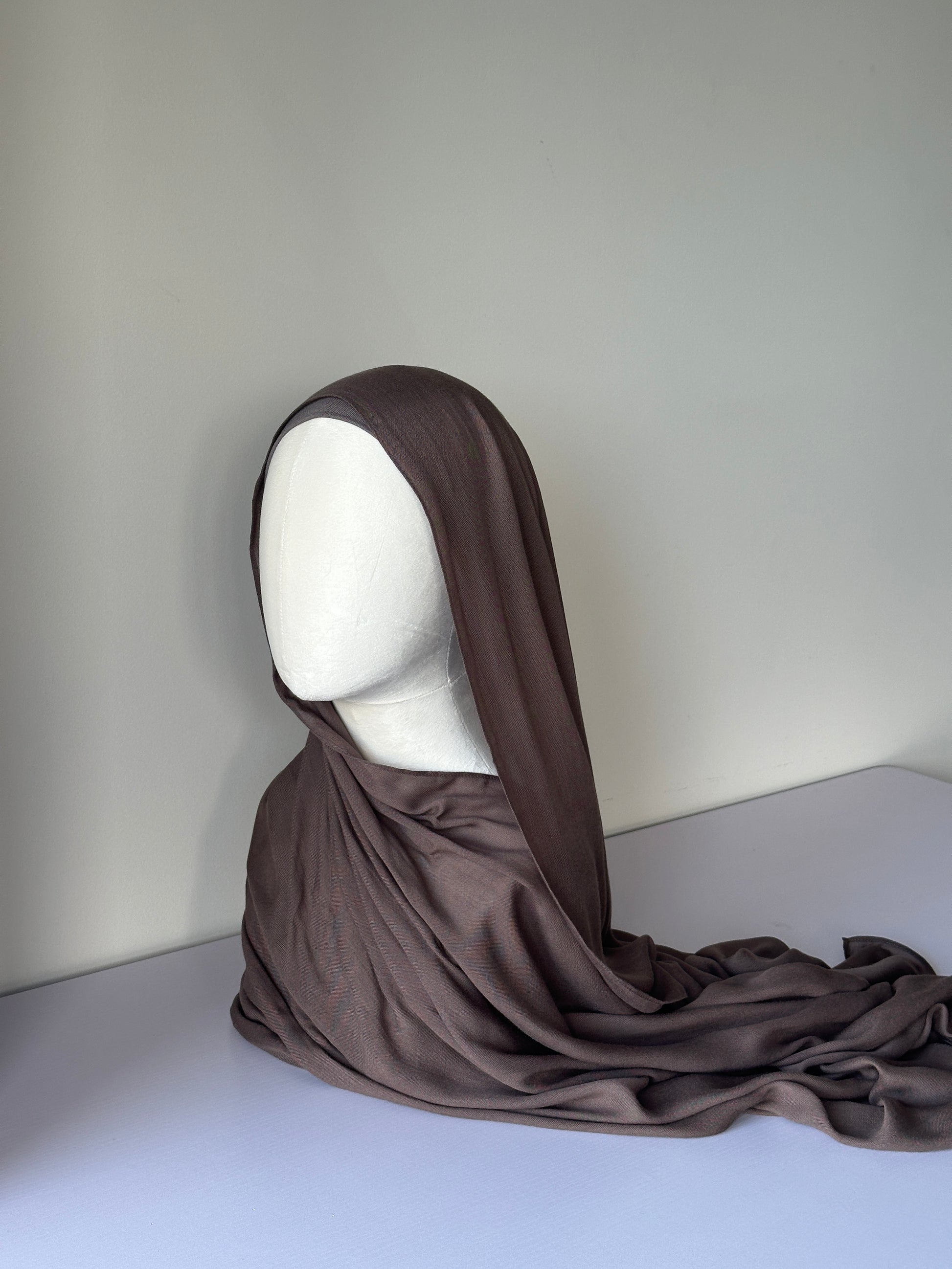 Premium Modal Hijab in Espresso – Soft, breathable modest fashion from Hijabaan NZ