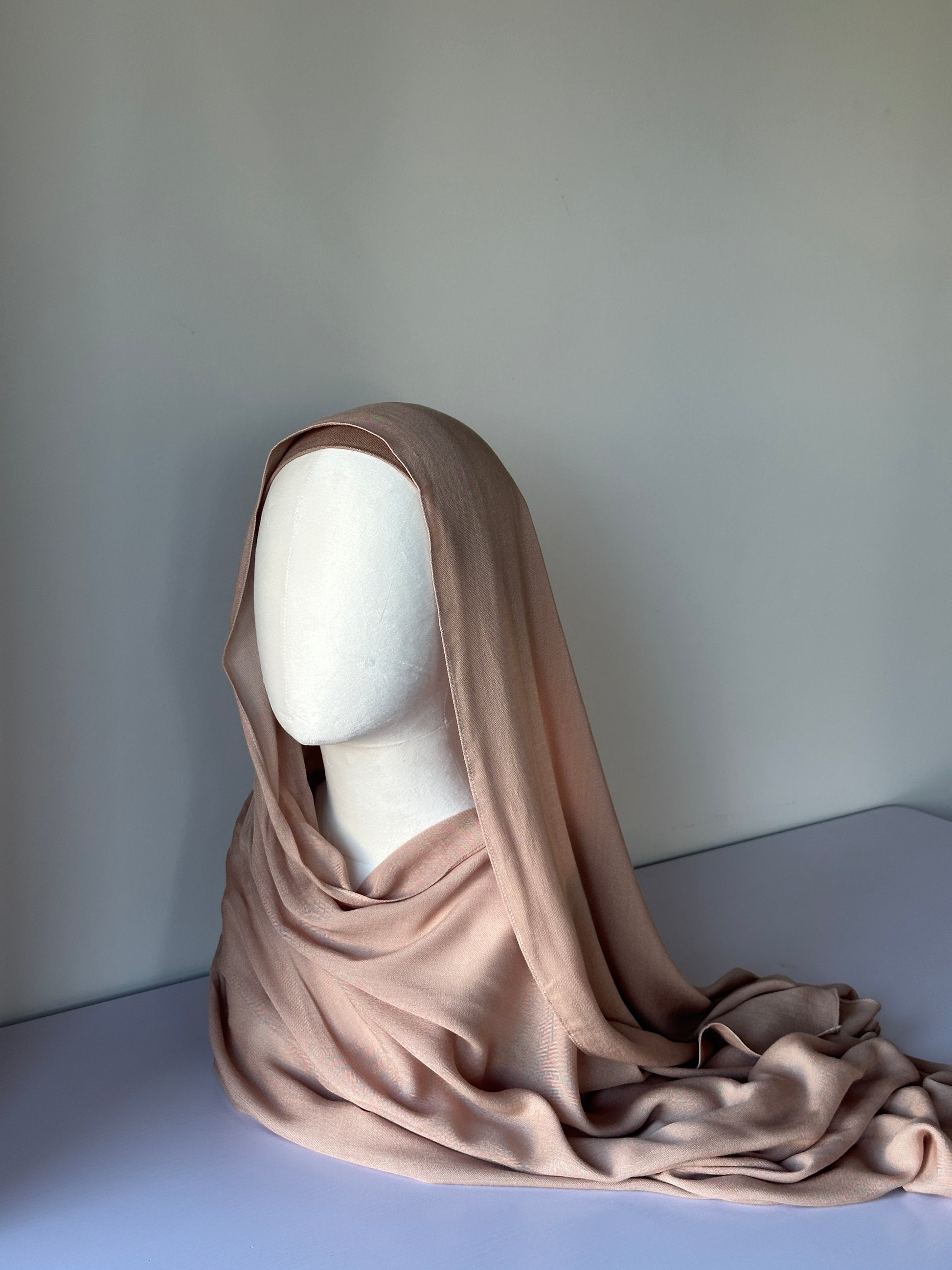 Premium Modal Hijab in Fawn – Soft, breathable modest fashion from Hijabaan NZ