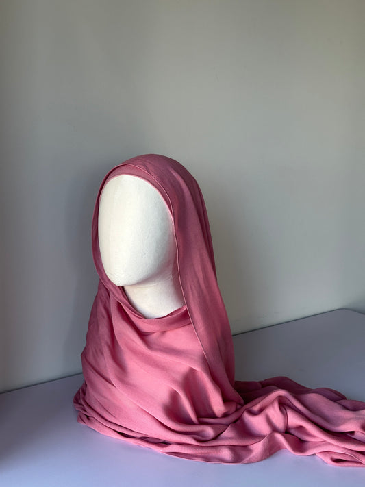Premium Modal Hijab in Flamingo – Soft, breathable modest fashion from Hijabaan NZ