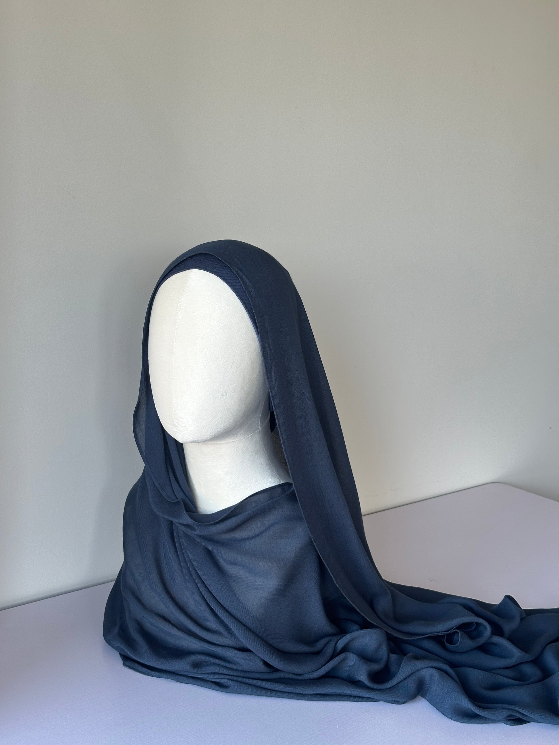 Premium Modal Hijab in Midnight – Soft, breathable modest fashion from Hijabaan NZ