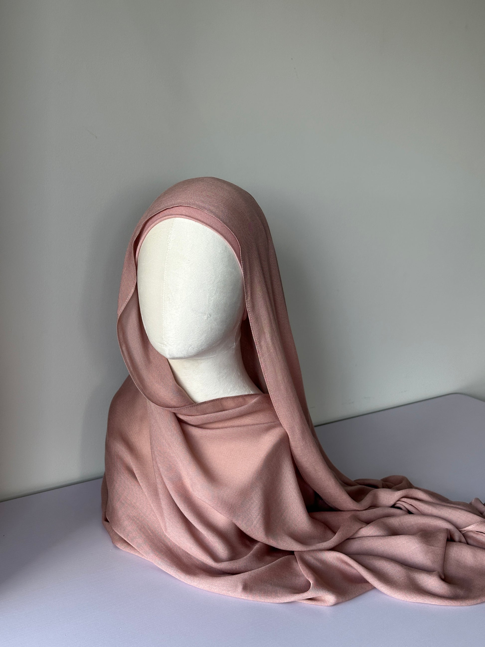 Premium Modal Hijab in Nude Pink – Soft, breathable modest fashion from Hijabaan NZ