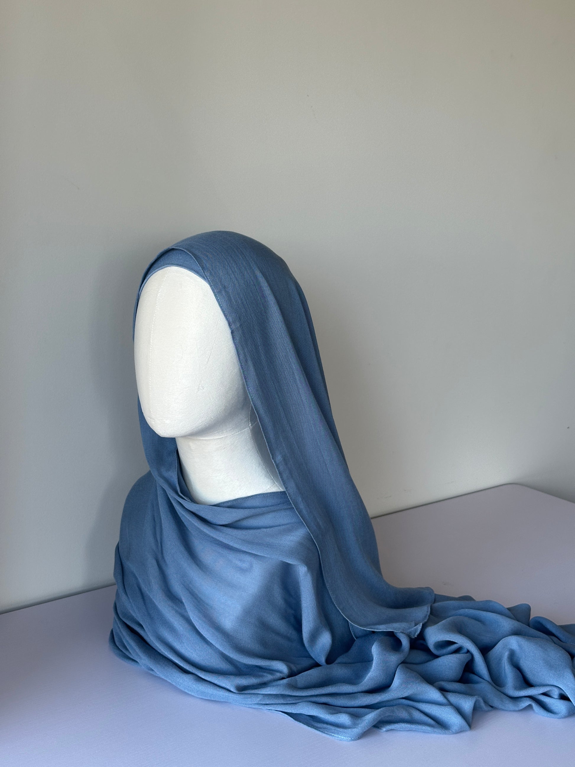 Premium Modal Hijab in Ocean – Soft, breathable modest fashion from Hijabaan NZ