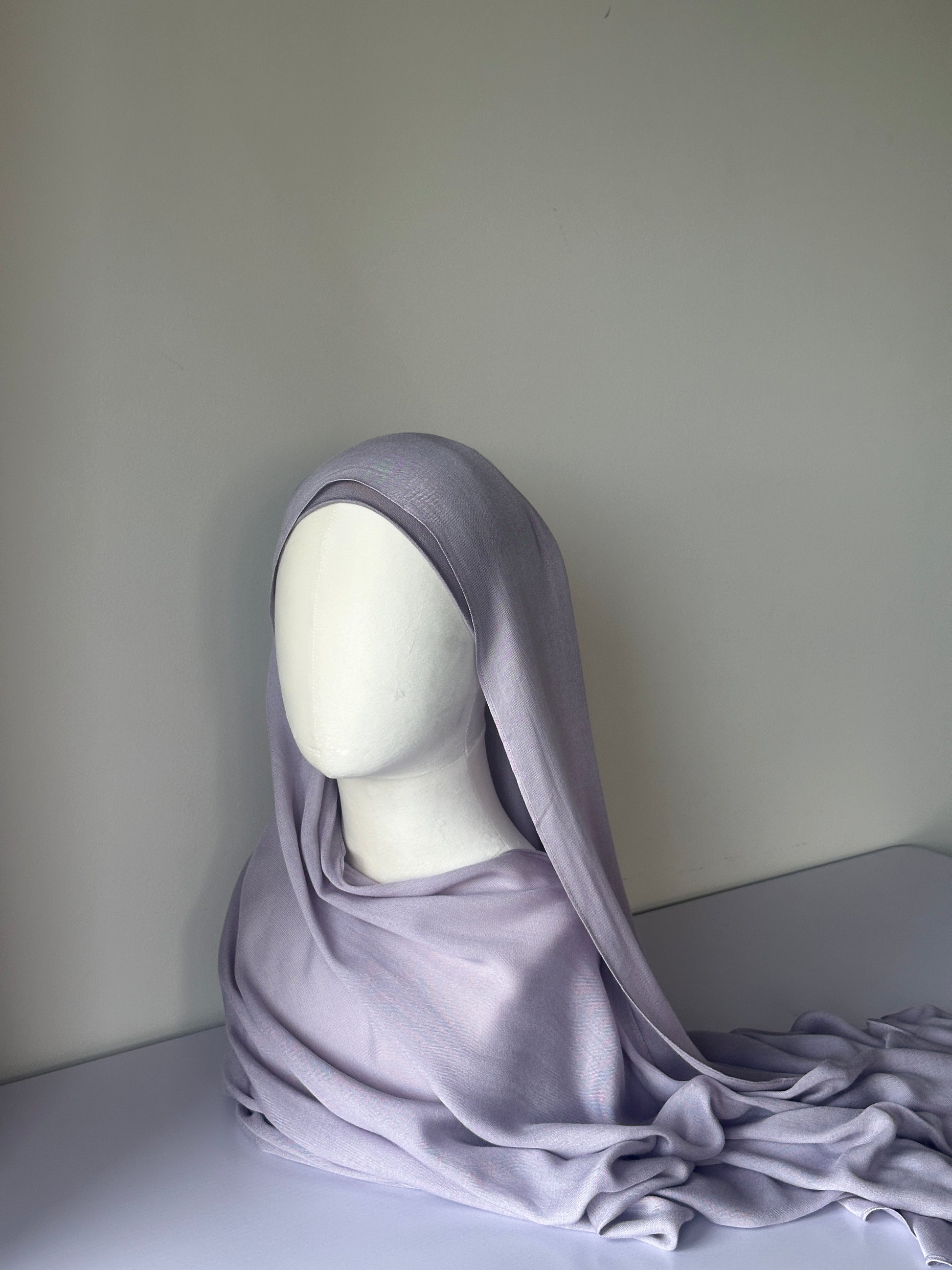 Premium Modal Hijab in Pale Lavender – Soft, breathable modest fashion from Hijabaan NZ
