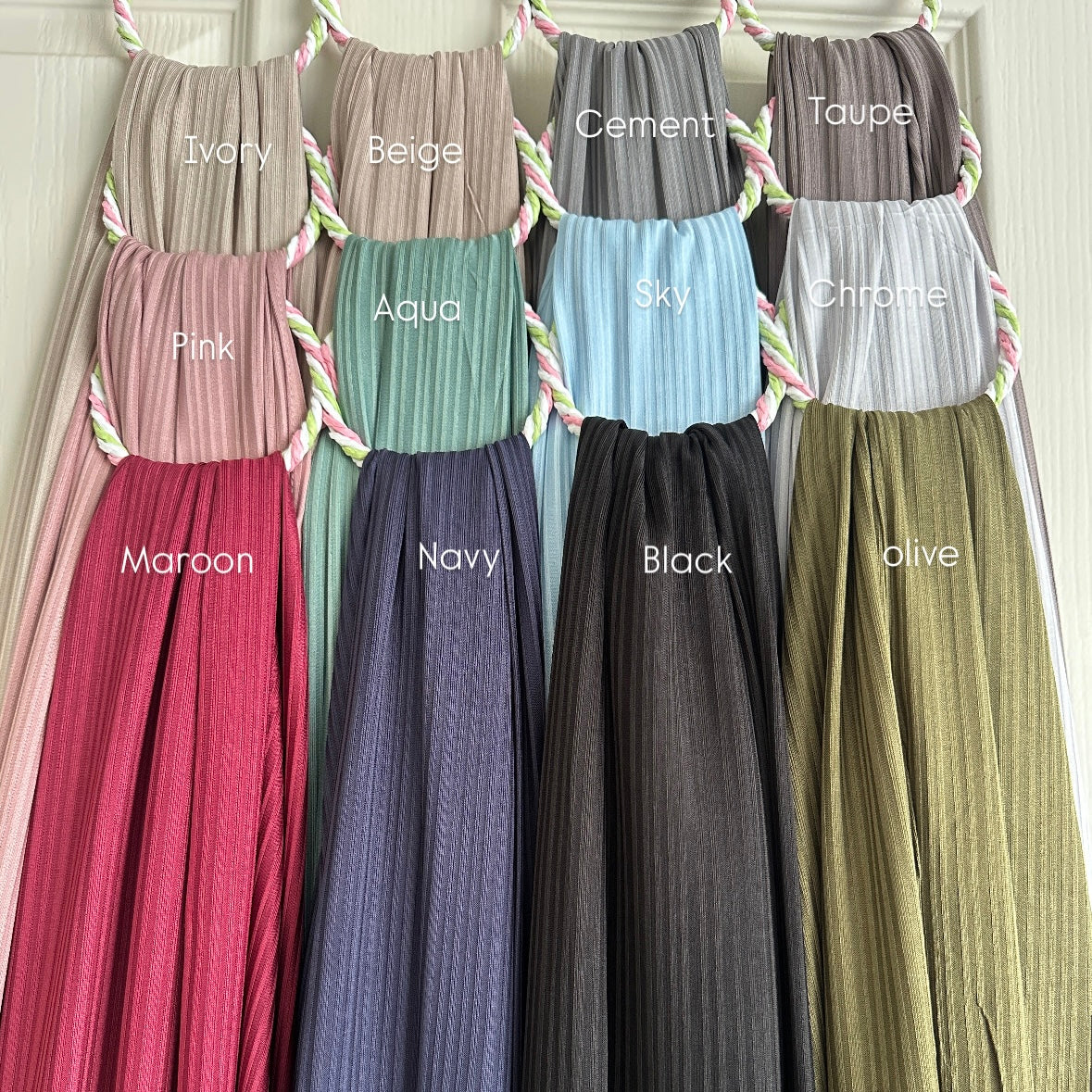Close-up of ribbed jersey fabric with natural drape and comfort