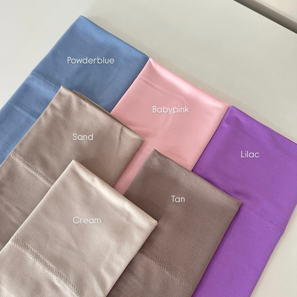Soft pull-on hijab cap made from smooth Malaysian stretch fabric
