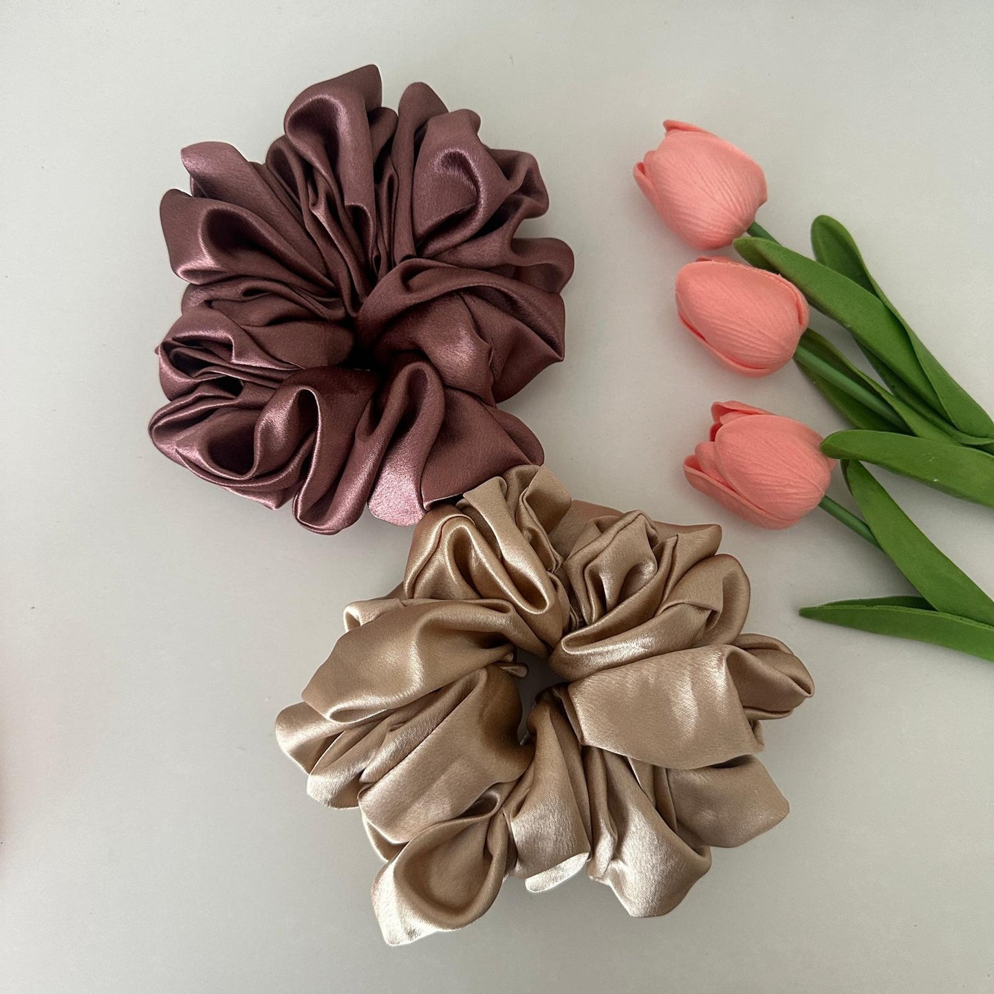Under-hijab bun scrunchie with satin texture – Hijabaan NZ