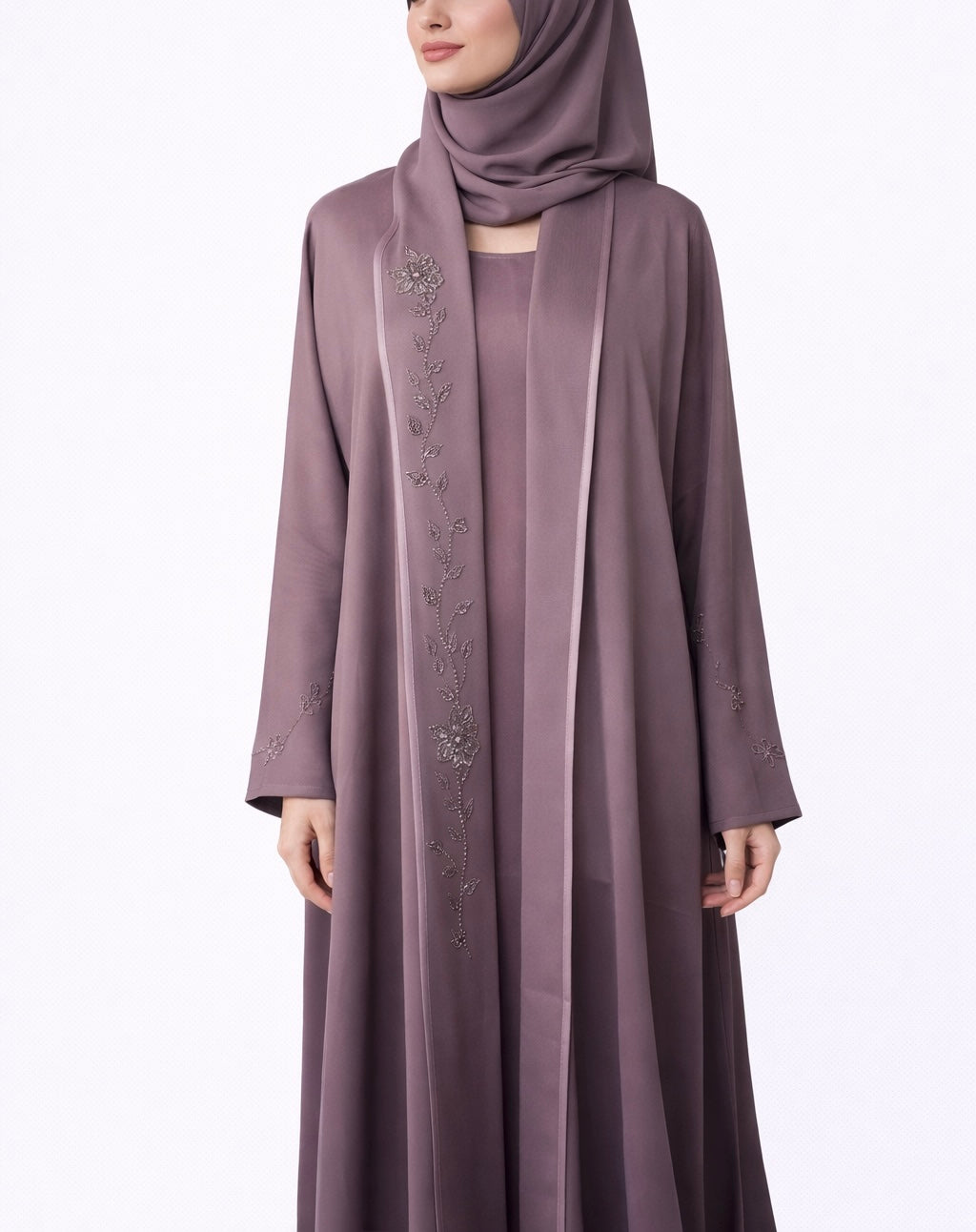 Dubai Abaya - Safiya [Mauve]