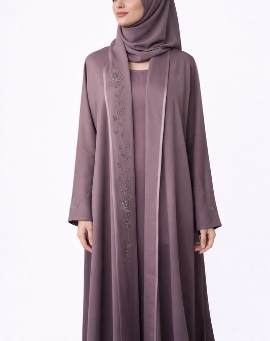 Dubai Abaya - Safiya [Mauve]