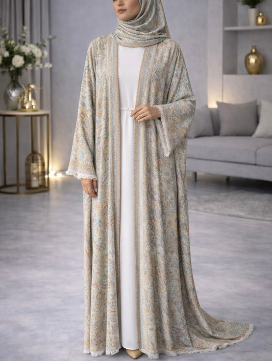Pashmina Abaya - Pastel