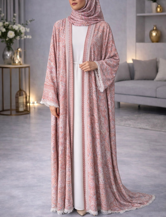 Pashmina Abaya - Pink
