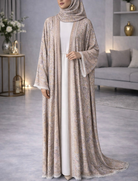 Pashmina Abaya - Mauve