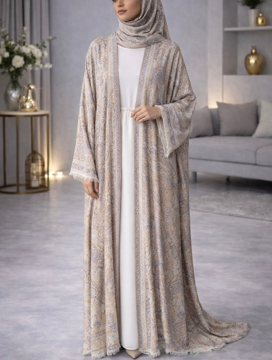 Pashmina Abaya - Lilac