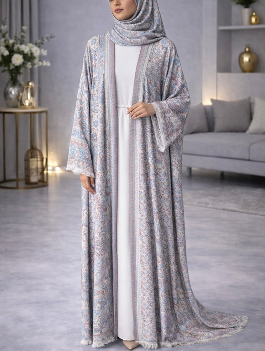 Pashmina Abaya - Blue