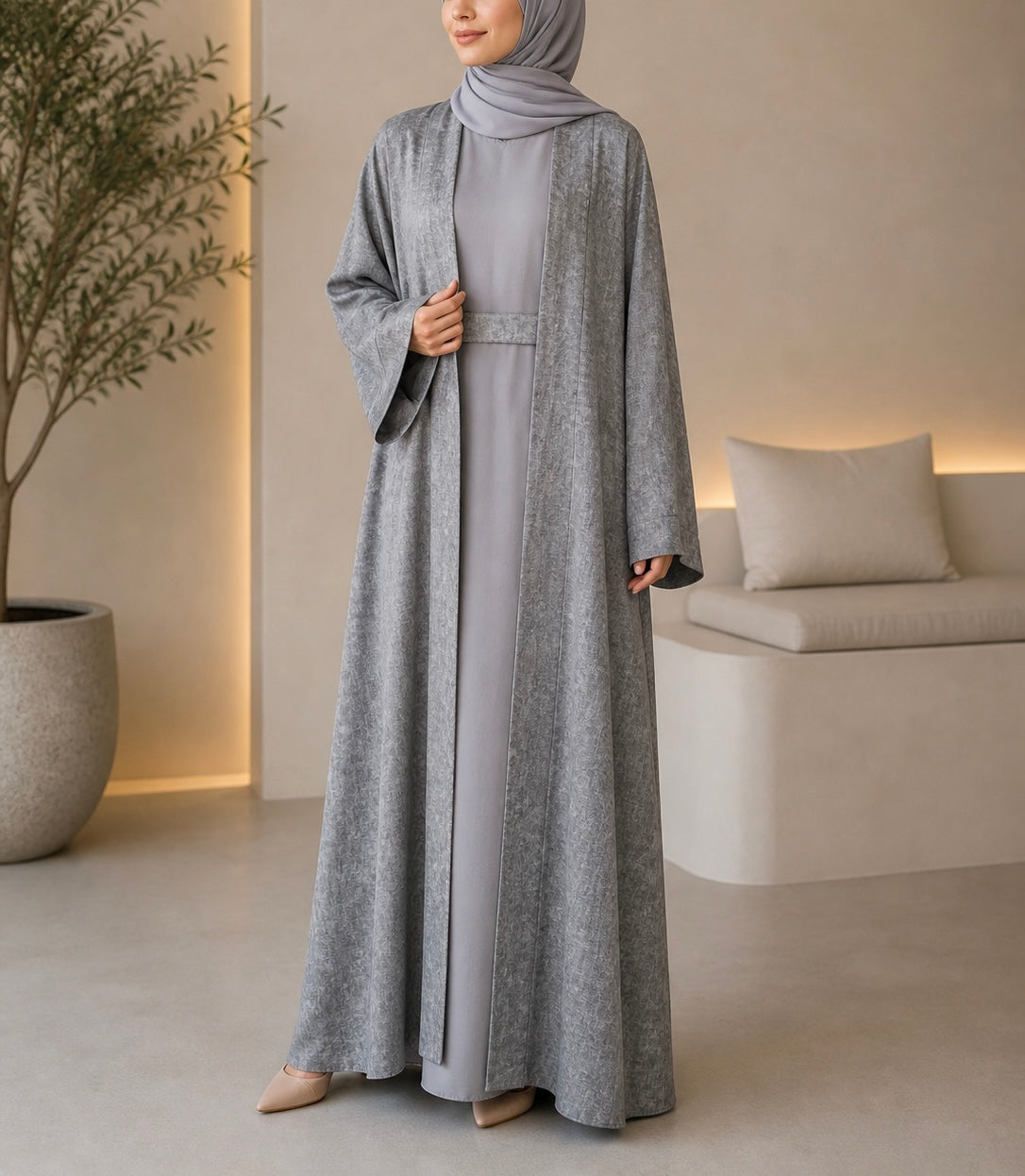 Dubai Abaya - Zera [Grey]