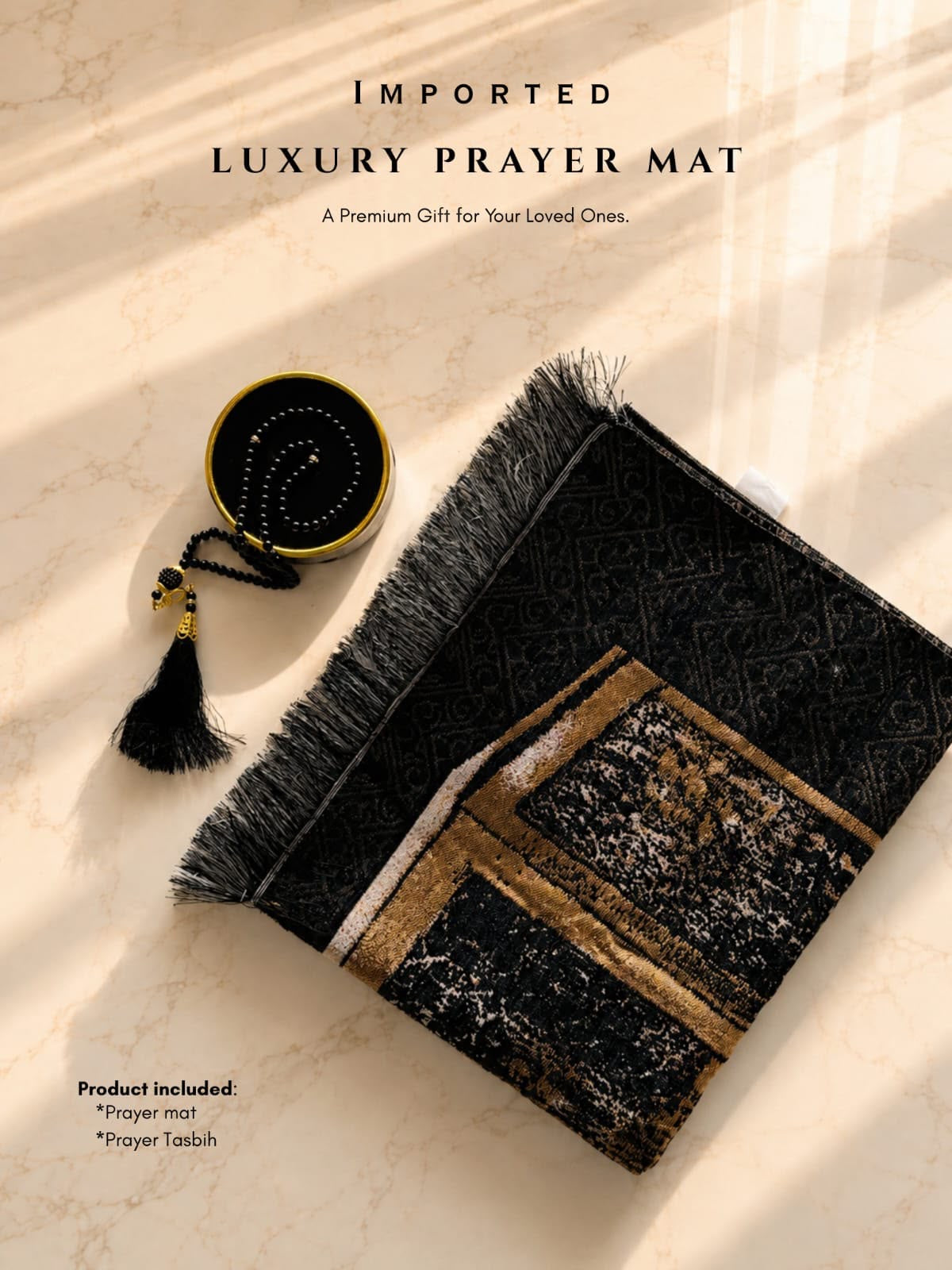 Luxury Prayer Mat Set – Kaaba Edition