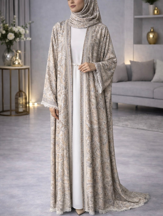 Pashmina Abaya - Brown