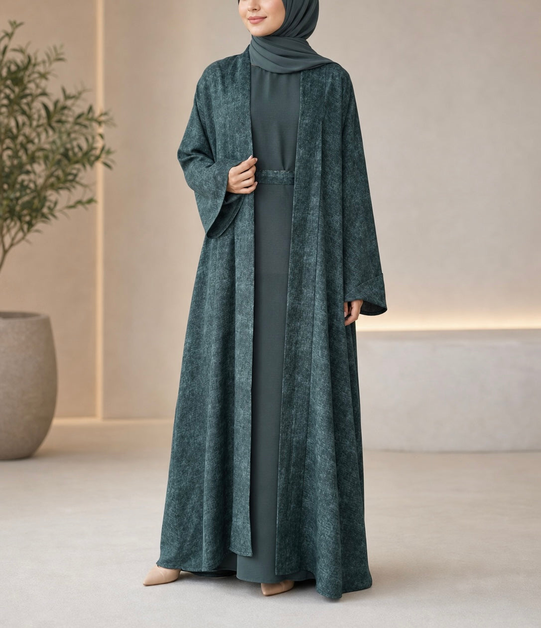 Dubai Abaya - Zera[Green]