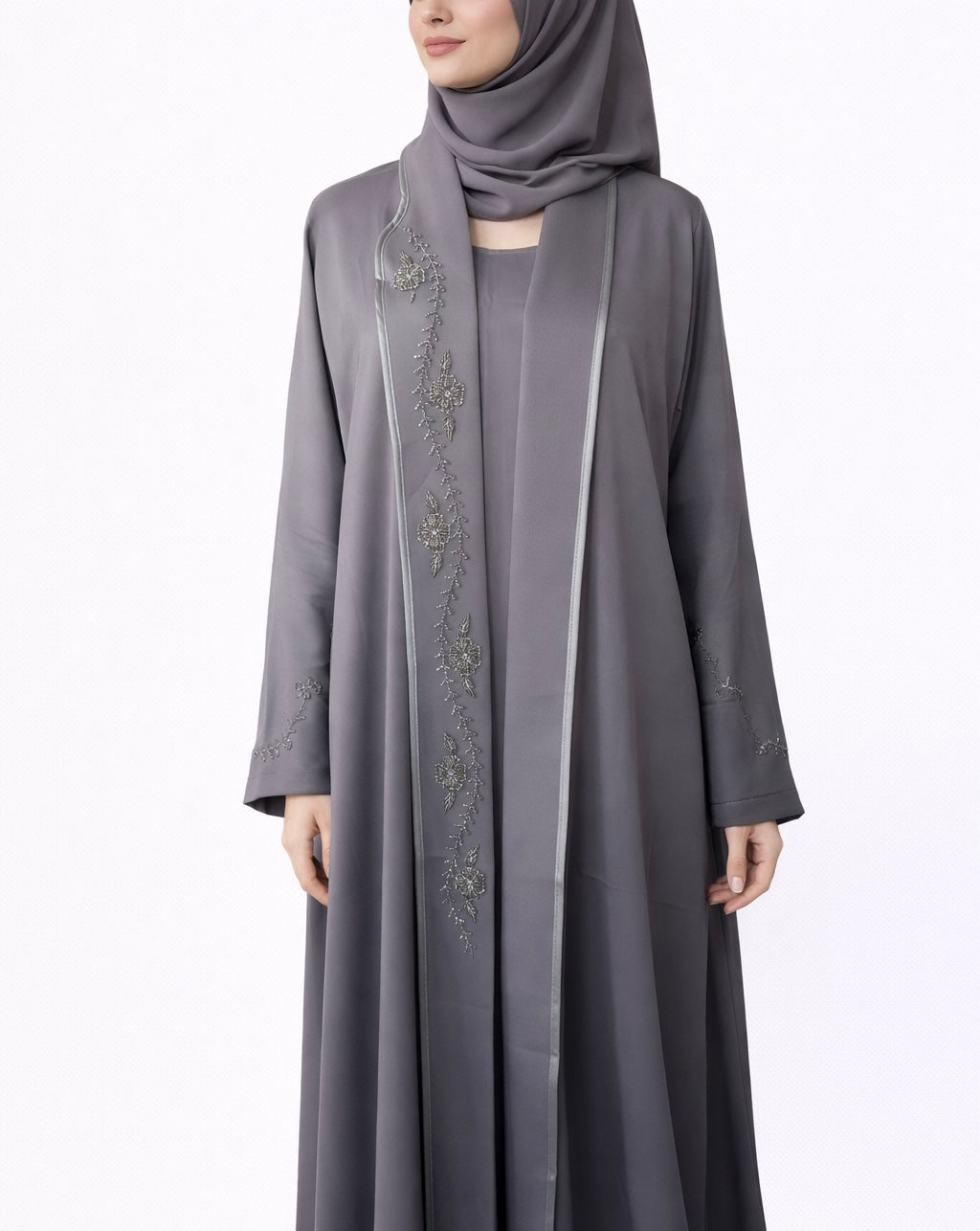 Dubai Abaya - Safiya [Grey]