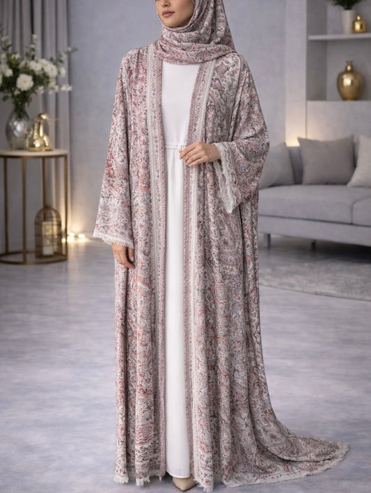 Pashmina Abaya - Brick