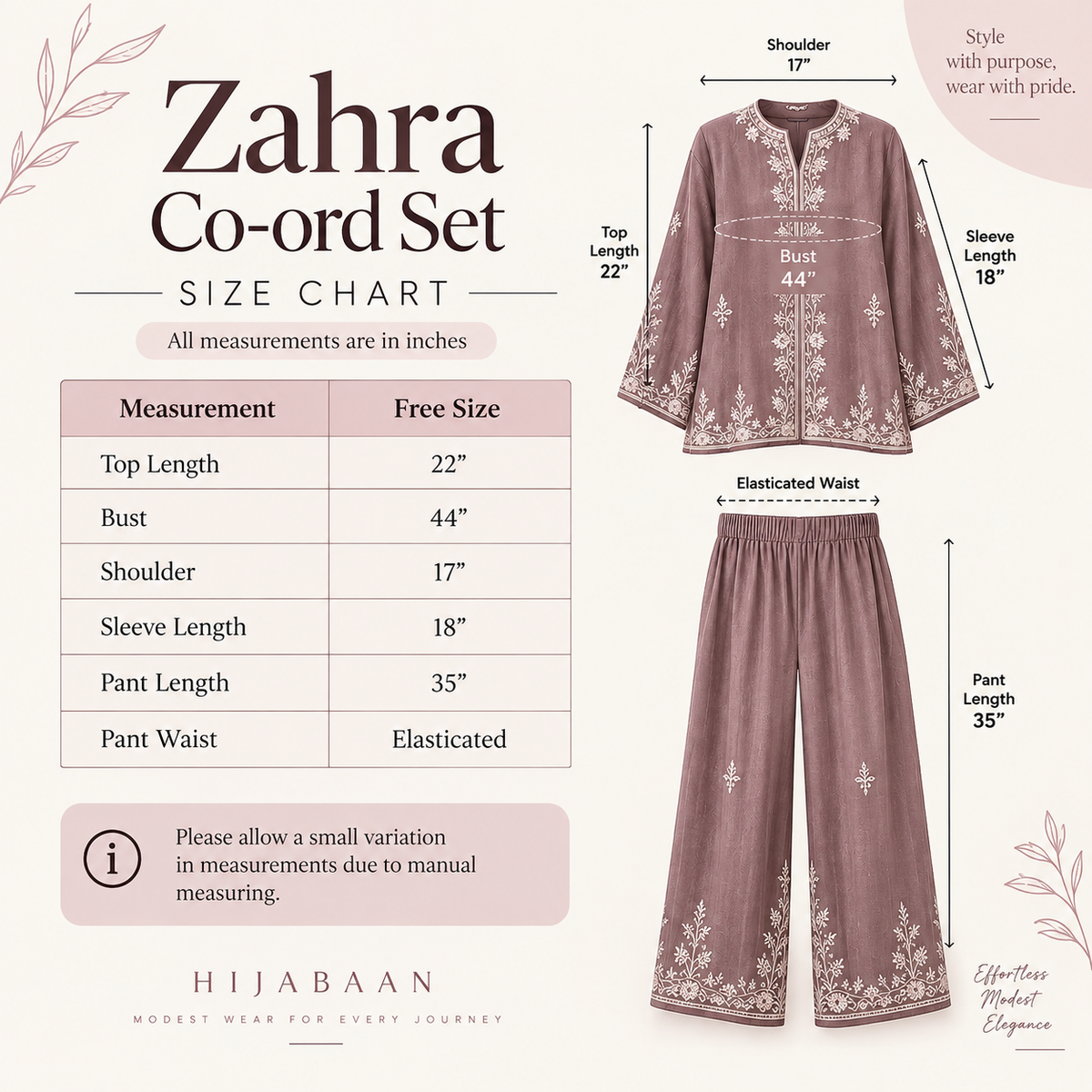 Zahra Co-ord Set – Brown