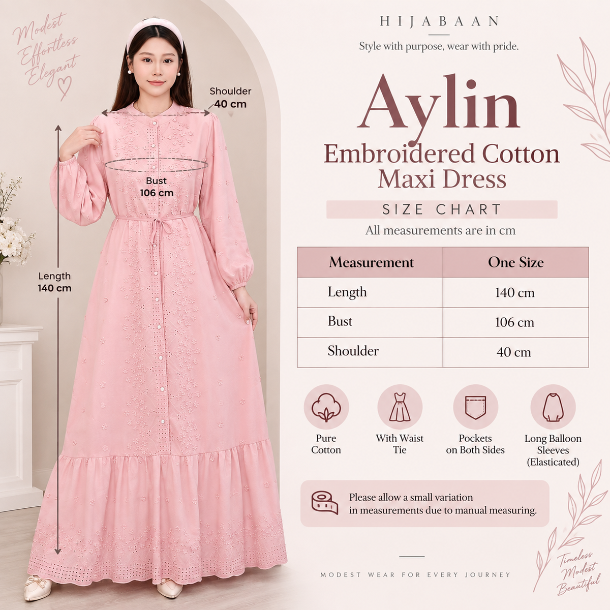Aylin Maxi Dress – Pink