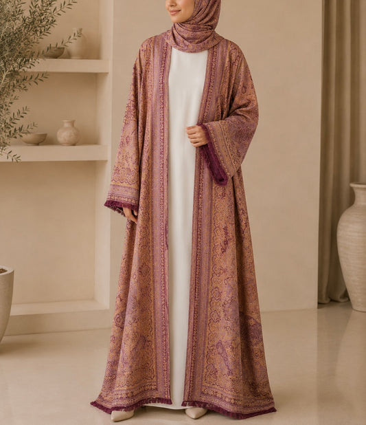Pashmina Abaya - Carrot
