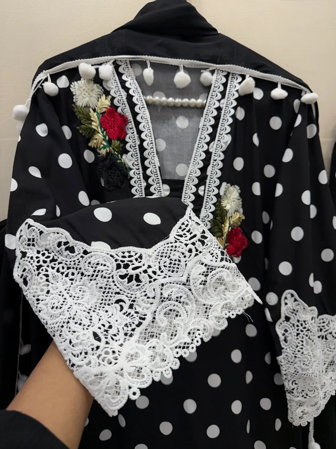 Meher Polka Dot Farshi Suit – 3 Piece