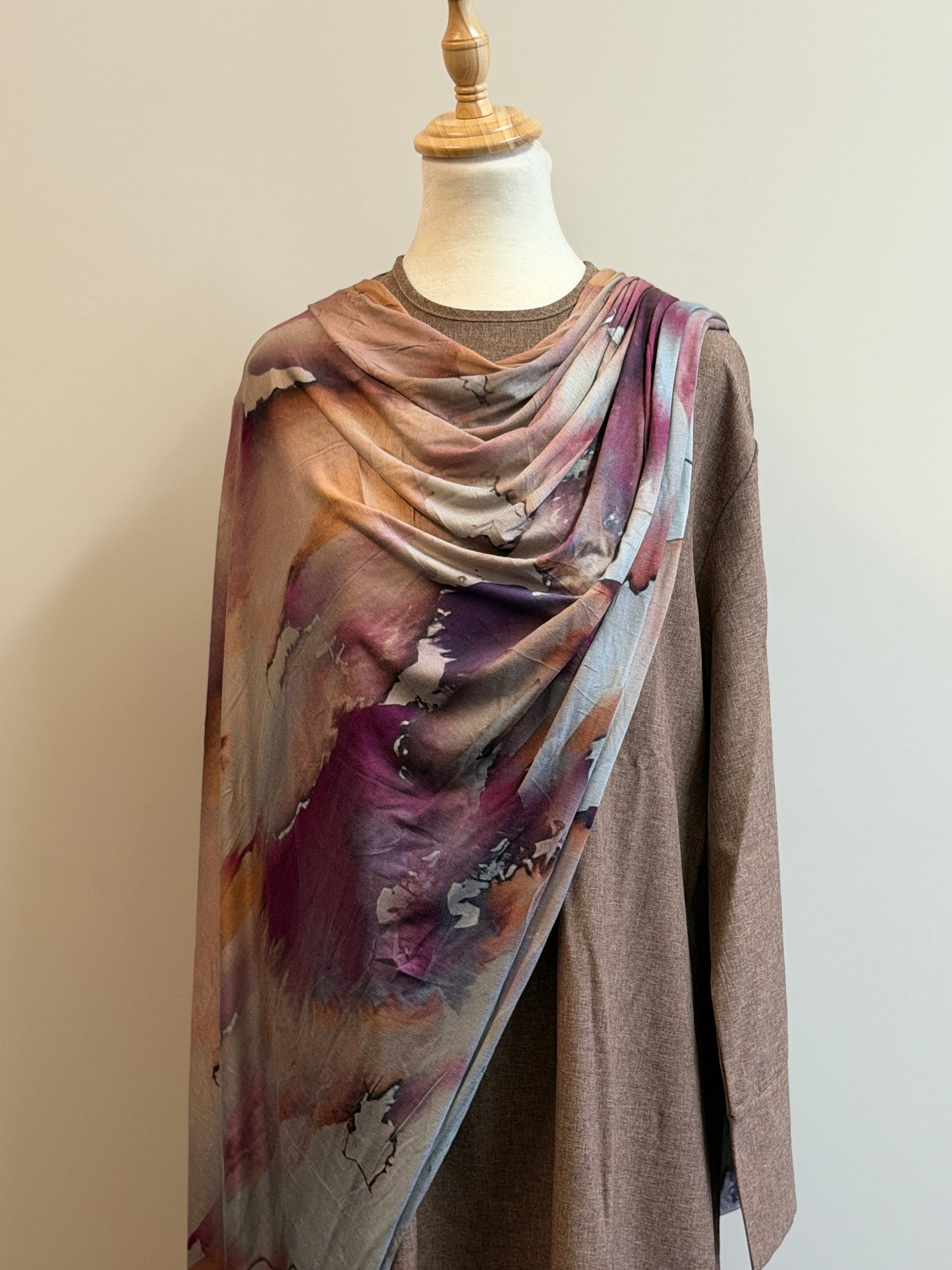 PRINTED JERSEY HIJAB - WATERCOLOR