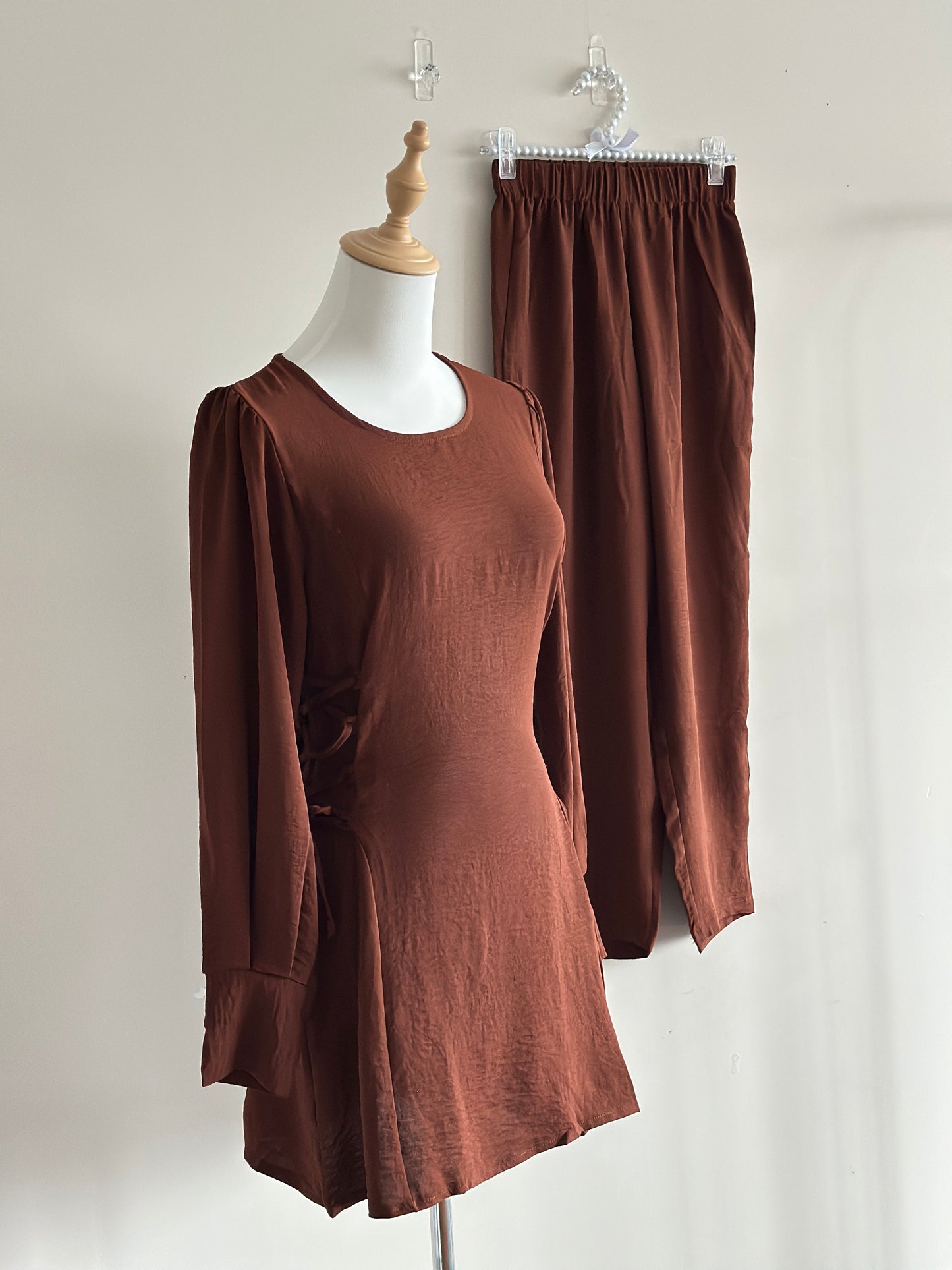 Reem Co-ord Set - Brown