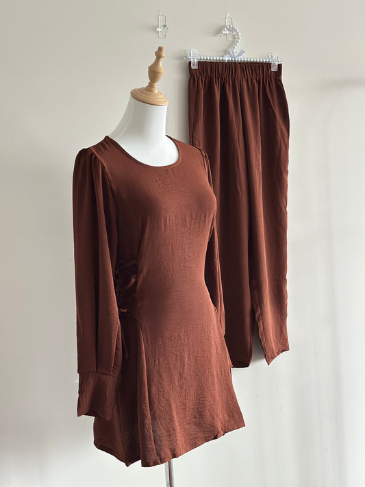 Reem Co-ord Set - Brown